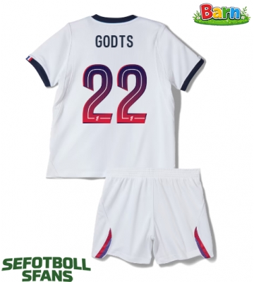 Paris Saint-Germain Mika Godts #22 Bortaställ Barn 2026-27 Kortärmad (+ Korta byxor)